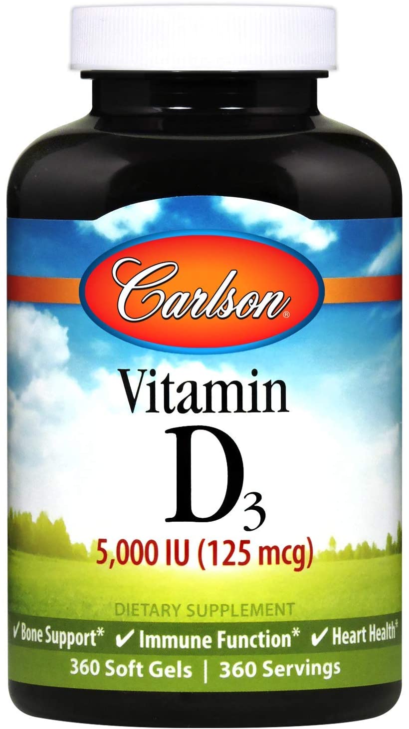 Carlson Vitamin D3  5000 IU 360 Softgels