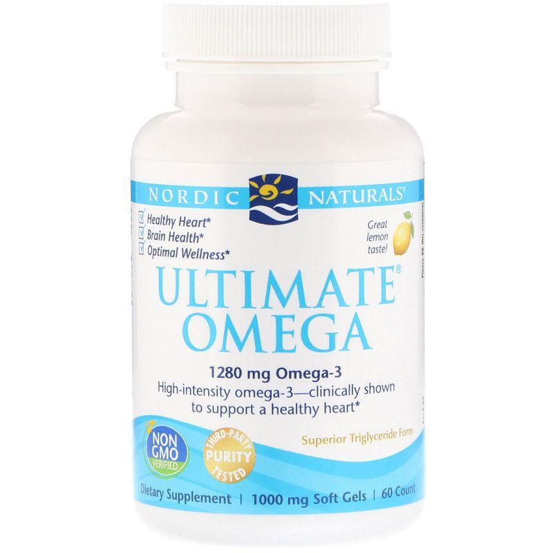 Omega 3 — Nordic Naturals Ultimate 60 капсул 1280мг