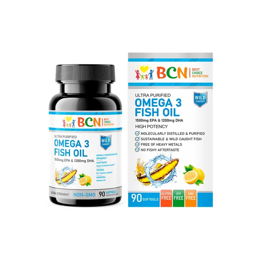 Omega 3 — BCN 1500/1200 c лимоном 60 капсул