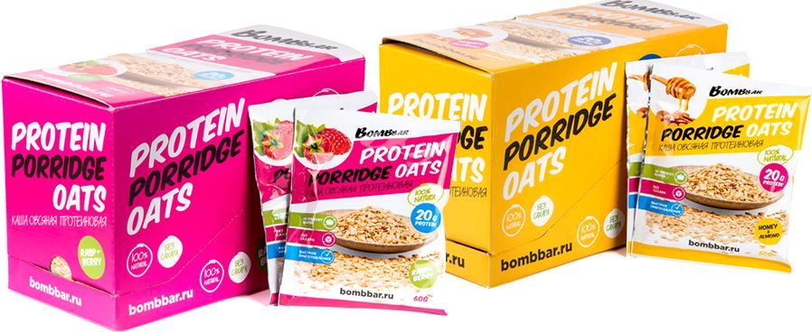 BombBar Protein Porridge Oats (овсяная каша) (60 гр)